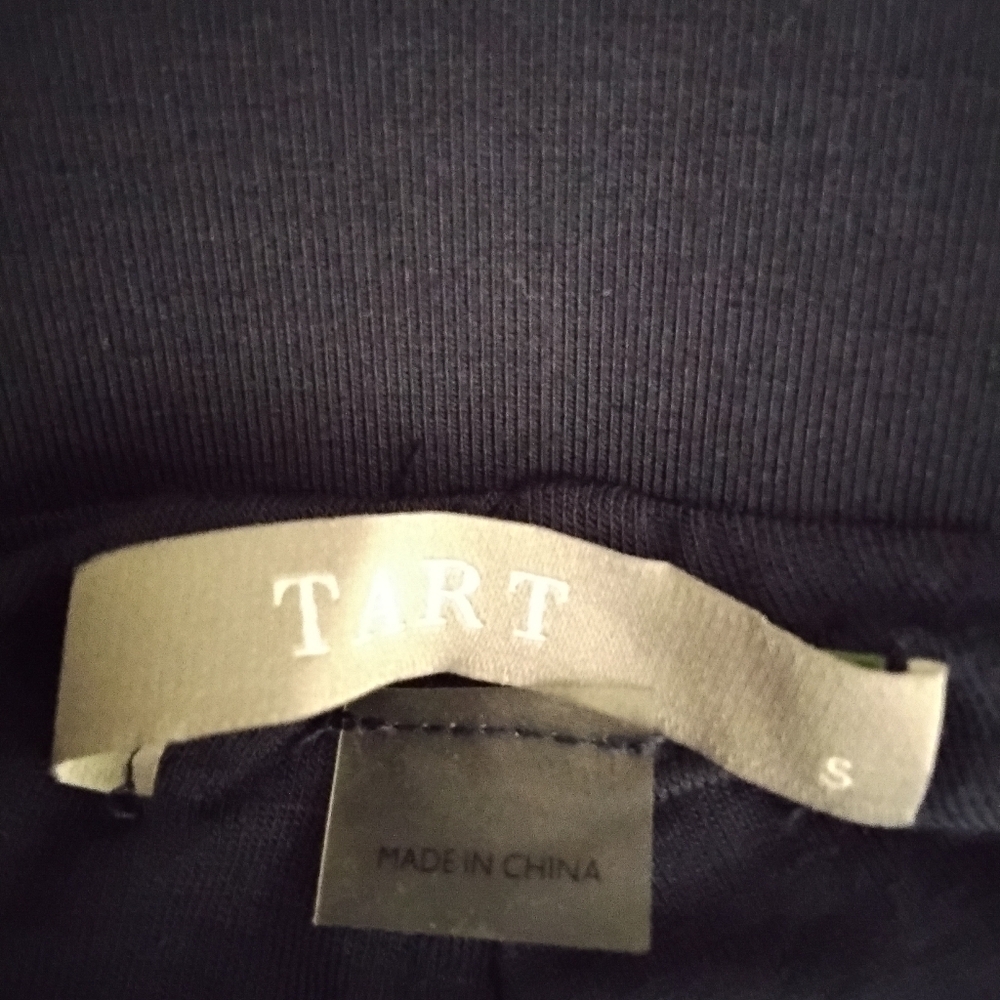 Tart Women's S Navy Stretchy Slinky Wide Leg Pull-on High Rise Pant New With Tag - Picture 3 of 5